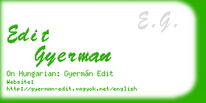 edit gyerman business card