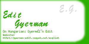 edit gyerman business card